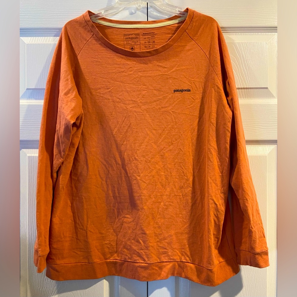 Mens Orange Patagonia Long Sleeve Size XL